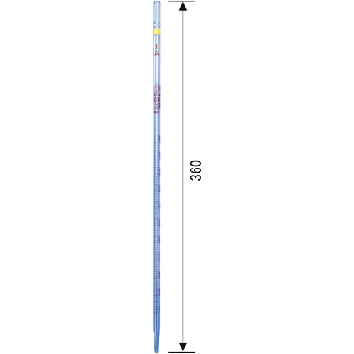 SIBATA メスピペット 中間目盛 スーパーグレード 1mL【020010-1A】