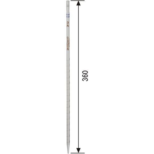 SIBATA メスピペット 先端目盛 スーパーグレード 3mL【020020-3A】