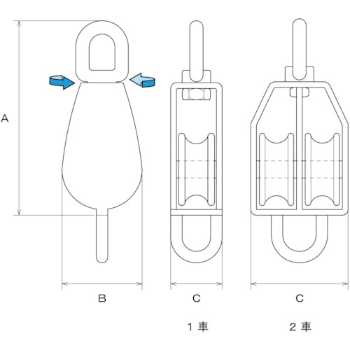 水本 ステンレス 豆ブロックベケ付 参考使用荷重40kgf【A-1266】