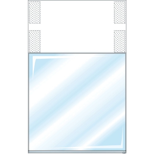 緑十字 フリーポケット式吊り下げ標識(本体) TS-H 表示部:450×450 シート別売【100030】