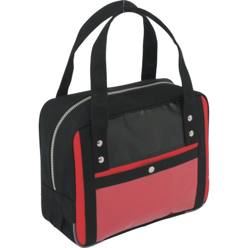 SANEI 帆布メール用ボストン(SS)SED-1錠付 赤【BTSS-SED-02】