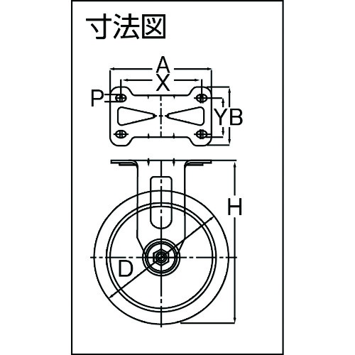 SAMSONG ステンレスキャスター 固定 ウレタン 100mm【TP5140R-01-PLY】