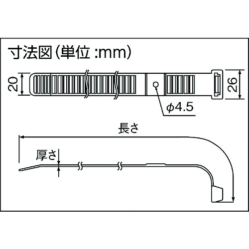 因幡電工 ビッグタイ 20本入り【BT-400N】