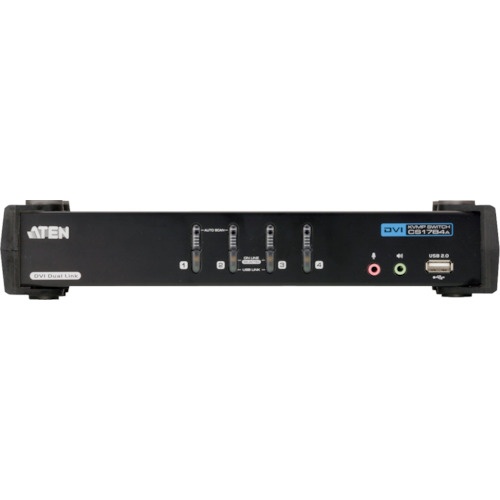 ATEN KVMPスイッチ 4ポート / DVI / デュアルリンク / USB2.0ハブ搭載【CS1784A】