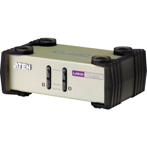 ATEN KVMスイッチ 2ポート/PS/2/USB/VGA CS82U ATENジャパン製｜電子