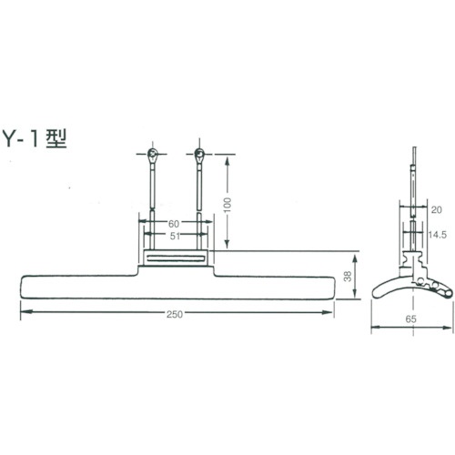 ヤマキ電器 セラミックヒーター Y-1型 200V-400W(白)【Y-1 200V-400W(W)】