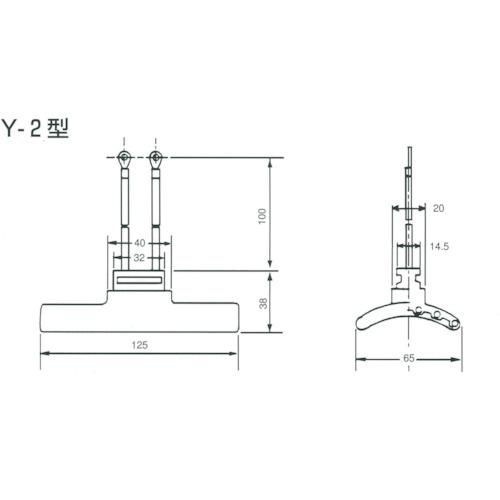 ヤマキ電器 セラミックヒーター Y-2型 200V-200W(黒)【Y-2 200V-200W(B)】