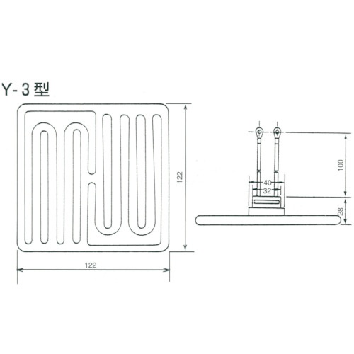 ヤマキ電器 セラミックヒーター Y-3型 200V-400W(白)【Y-3 200V-400W(W)】