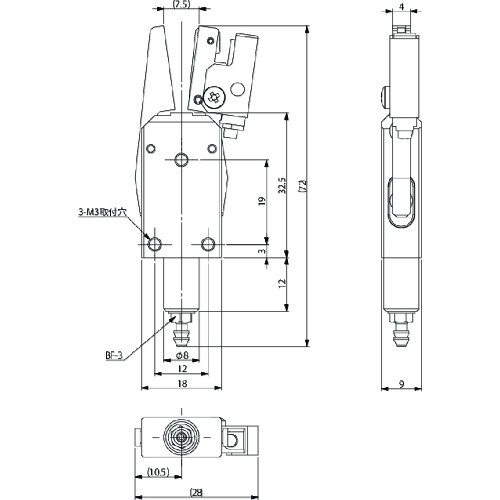 アインツ ランナーチャックES(近接センサー付) CHK-ES1-08-C スター精機製｜電子部品・半導体通販のマルツ