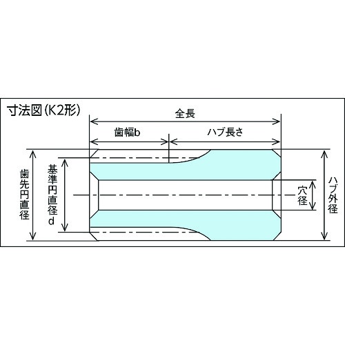 KG フードコンタクト 青POM ギヤシリーズ 平歯車 歯数22 形状B1【S80BP22B-0503】
