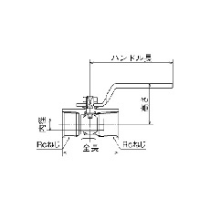 オンダ製作所 SBFS2型(レデューストボア) Rc3/4 レバーハンドル【SBFS2-20】