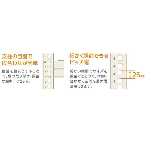 IRIS 中量ラック300・500 中棚受 D900【M3NU90】