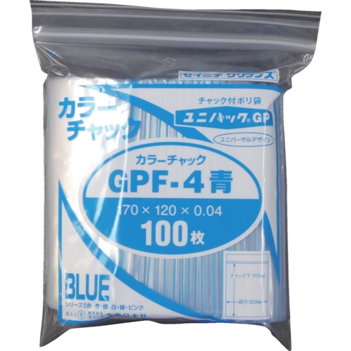 セイニチ ユニパック GP F‐4 カラーチャック アオ【GP F-4 COLOR CHAKKU AO】