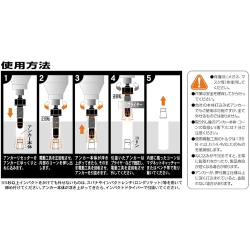 ユニカ 本体打込み式アンカー抜取り工具 アンカーリセッター ARS-38【ARS-38】