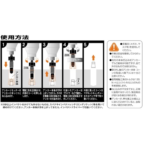ユニカ 本体打込み式アンカー抜取り工具 アンカーリセッター ARS-38【ARS-38】