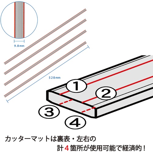 カール ディスクカッター専用替カッターマット【DCM-462】