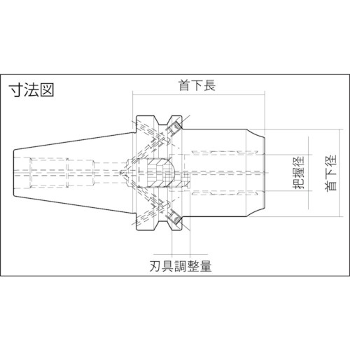 マパール ハイ・トルク・チャックHTC BT40 ショートヘビータイプ【HTC-JD-FC050-32-090-1-0-A】