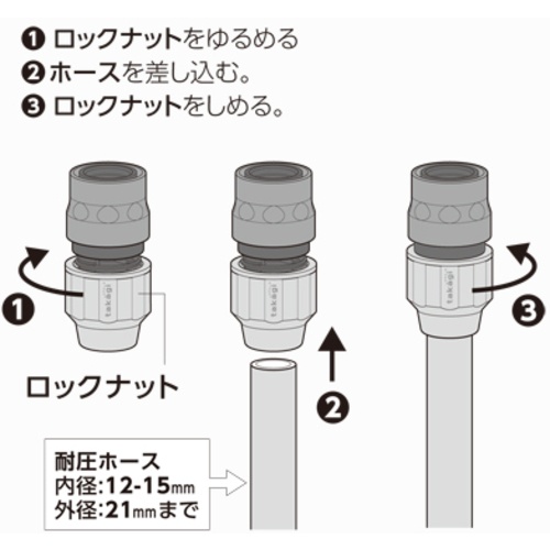 タカギ ラクロックパチットジョイント【G1039GY】