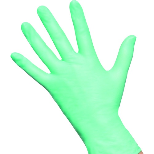 Semperit 使い捨てニトリル手袋 Green S 0.14mm 粉無 緑【3000008213】