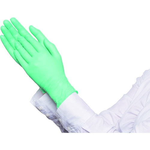 Semperit 使い捨てニトリル手袋 Green S 0.14mm 粉無 緑【3000008213】