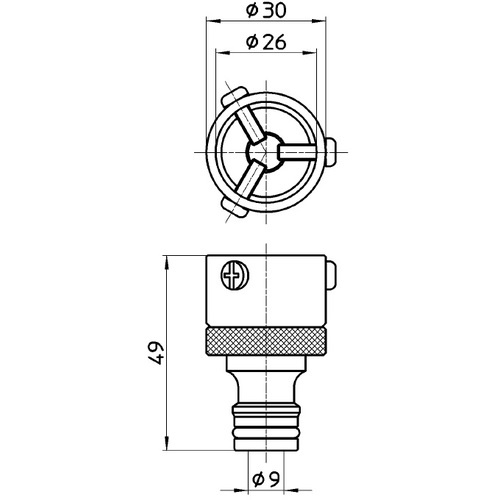SANEI 金属製元口【PL60-10】