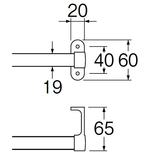 SANEI 丸タオル掛【W52-365】