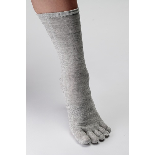 ミドリ安全 ベルデソックスeks 5本指 グレー M【VERDE SOCKSEKS-5Y-GY-M】