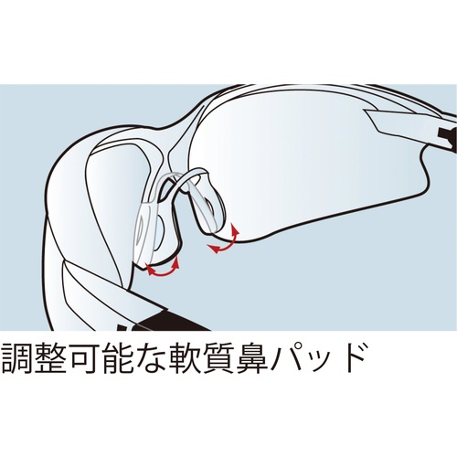 ミドリ安全 二眼型 保護メガネ MP-822 グリーン【MP-822-GN】
