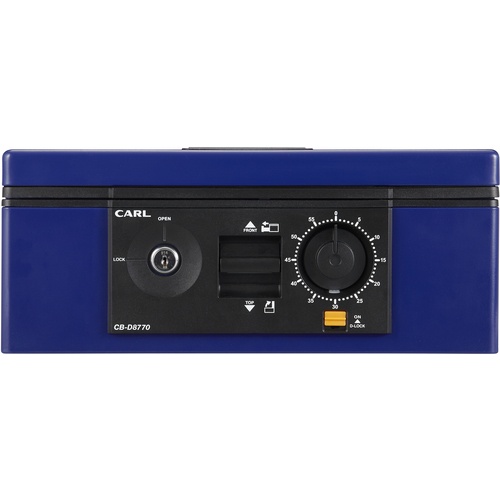 カール 手提げ金庫(ダイヤル・シリンダ錠式) CB-D8770-B カール事務器