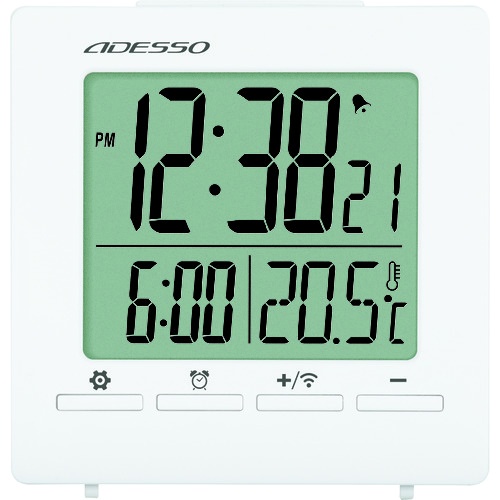 ADESSO 目覚まし電波クロック【OG-99W】