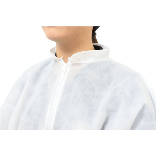 川西 不織布つなぎ服スタンドカラータイプLサイズ【7024-L】