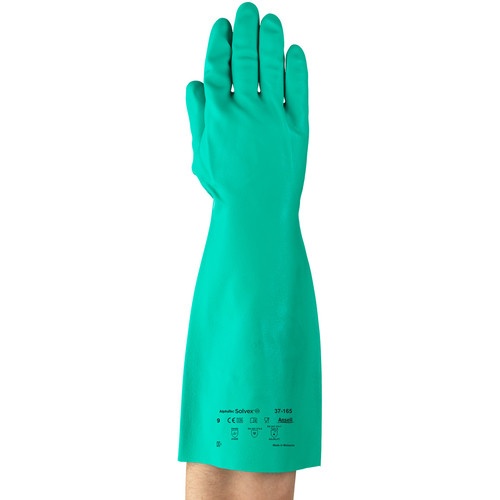 アンセル 耐油・耐薬品ニトリル厚手手袋 アルファテック ソルベックス 37-165 Sサイズ【37-165-7】