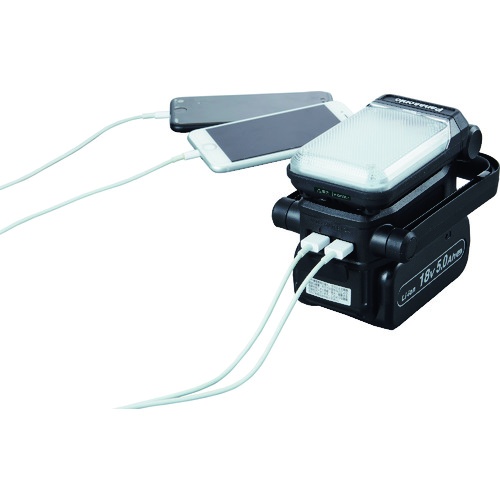 Panasonic 工事用 充電LEDマルチライト USB端子付き 黒【EZ37C4-B】