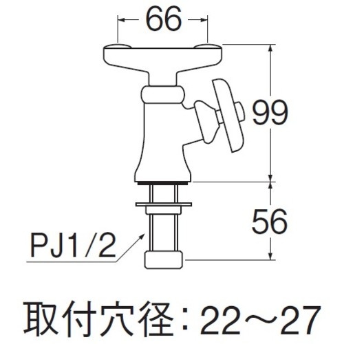SANEI 立形洗眼水栓【Y55A-13】