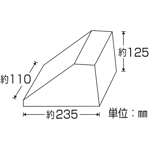 緑十字 タイヤストッパー(輪止め) 大型車用(10t車迄) 黒 タイヤストッパー5BK 2個組(トラ柄ロープ1.2m連結) 樹脂製【120006】