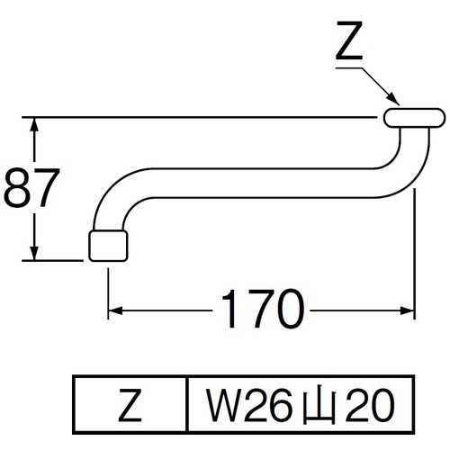 SANEI 泡沫自在パイプ【PA10JH-60X-16】