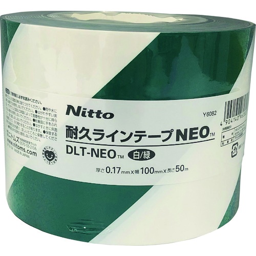 ニトムズ 耐久ラインテープDLT-NEO100x50白/緑【Y6082】