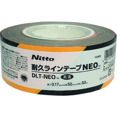ニトムズ 耐久ラインテープDLT-NEO50x50黒/黄【Y6065】