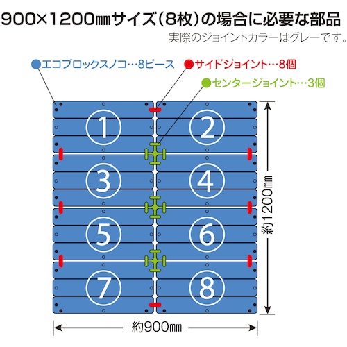 テラモト エコブロックスノコ 灰【MR-095-010-5】