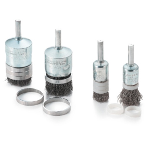 バーテック クリンプ軸付きエンドブラシ RING付 外径29 SUS EBR-22SUS【3753500】