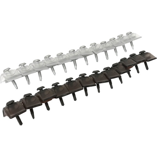 ダイドーハント ポリカ連結波板ビス 12本X8連(96本入) 4.2X25mm クリアー 鉄下地【00045956】