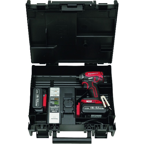 Panasonic デュアル インパクトドライバー 18V 5.0Ahセット 赤【EZ76A1LJ2G-R】