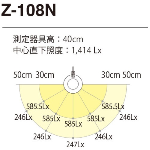 山田 LEDライト[Zライト]Z108Nグレー【Z-108N-GY】