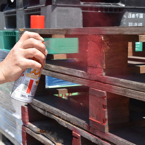 アトムペイント ラッカースプレーE 300ML つや消し黒【00001-09957】