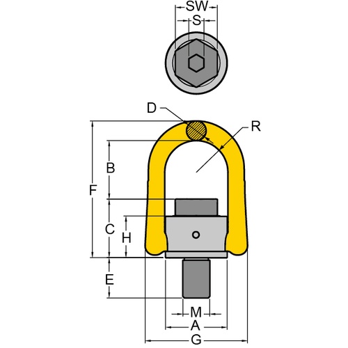 YOKE アンカーポイント M56 22t【8-231-220】