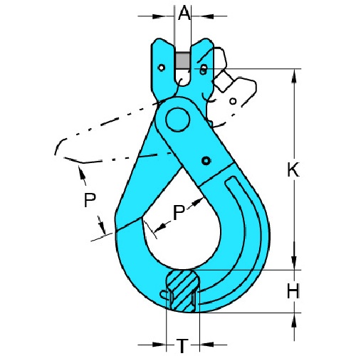 YOKE G-100 クレビスロッキングフック(ピンタイプ) 19T【X-026-22】