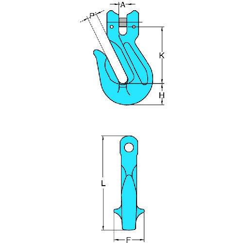 YOKE G-100 グラブフック(ピンタイプ) 19T【X-042-22】
