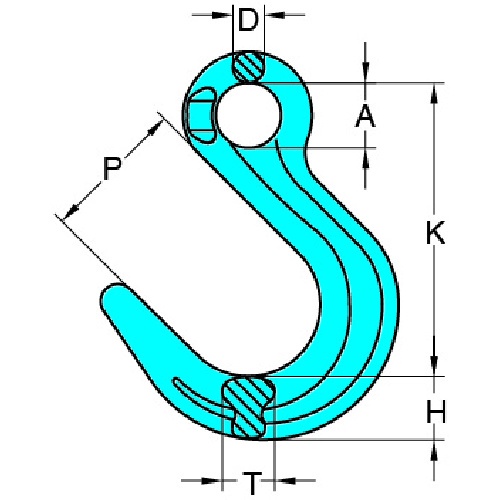 YOKE G-100 ファンドリーフック(アイタイプ) 16T【X-047-20】
