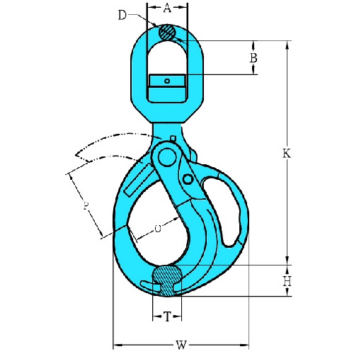 YOKE G-100 グリップ仕様ロッキングフック(スイベルタイプ) 6.7T【X-952N-13】