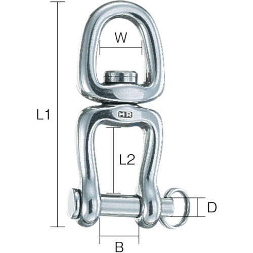 Wichard シングルスイベルシャックル 2465【2465】